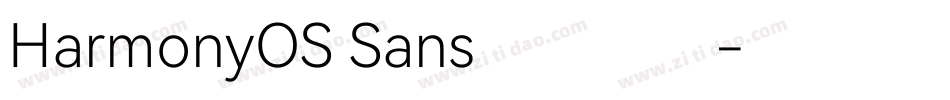 HarmonyOS Sans鸿蒙字体字体转换
